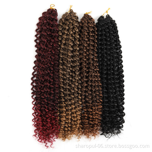 Braiding Hair Extensions Water Wave Braids Blonde Bundles Freetress Afro Synthetic kinky Twist Crochet Hair Bulk